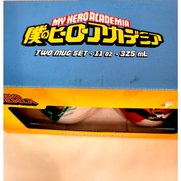 My Hero Academia 2 Mug Set Just Funky Funimation 11 oz 325 ml New in box age 14+ - Picture 3 of 4